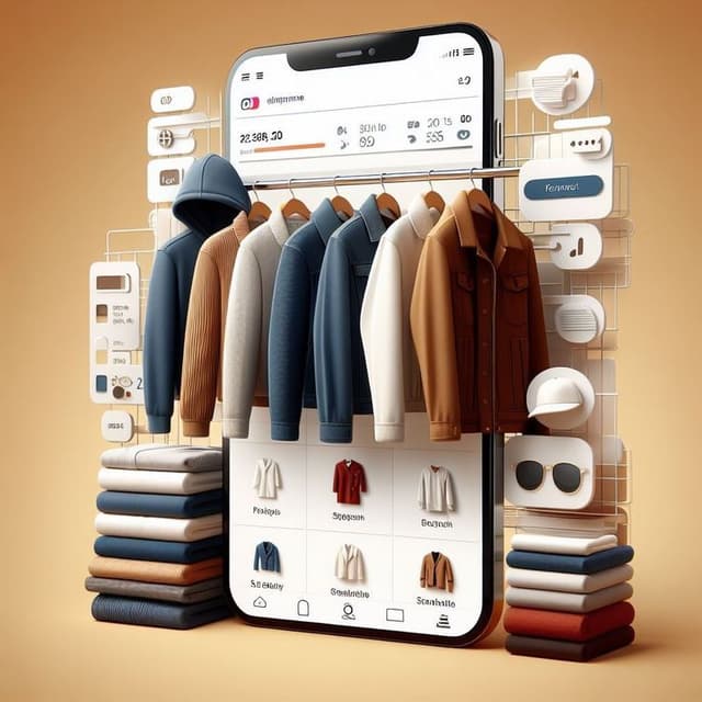 E-commerce shopping illustration